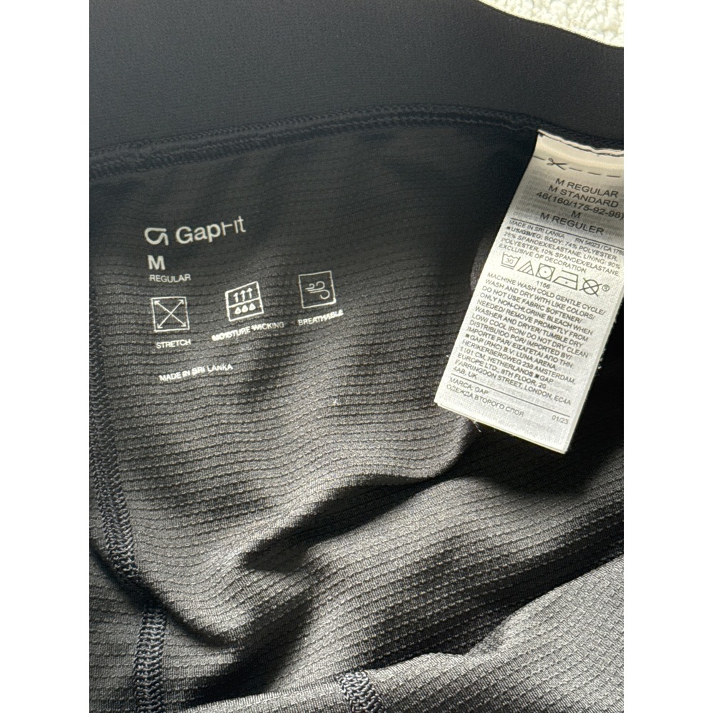 GapFit Eclipse Womens Black Active Skort Mesh Lining Slits Size Medium Regular - Picture 5 of 5